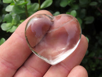 Polished Small Rock Crystal Gemstone Hearts  - sold per 1 kg -  From Madagascar - TopRock