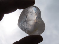 Polished Small Rock Crystal Gemstone Hearts  - sold per 1 kg -  From Madagascar - TopRock