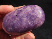 Polished Lepidolite Gallets  x 12 From Zimbabwe