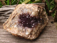 Natural Amethyst Centred Geodes  x 2 From Zululand, South Africa - TopRock