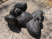 Polished Resting Gorilla Soapstone Carving  x 1 From Zimbabwe - TopRock