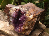 Natural Amethyst Centred Geodes  x 2 From Zululand, South Africa - TopRock