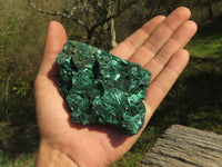 Natural Chatoyant Silky Malachite Specimens  x 6 From Kasompe, Congo - TopRock