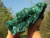 Natural Chatoyant Silky Malachite Specimens  x 6 From Kasompe, Congo - TopRock