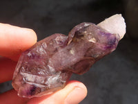 Natural Smokey Amethyst Crystals  x 12 From Chiredzi, Zimbabwe