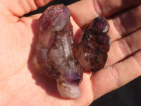 Natural Smokey Amethyst Crystals  x 12 From Chiredzi, Zimbabwe