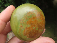 Polished Green Opal Palm Stones  x 12 From Madagascar - TopRock