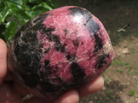 Polished One Side Polished Rhodonite Free Forms  x 5 From Madagascar - TopRock