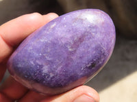 Polished Purple Lepidolite Gallets  x 6 From Zimbabwe