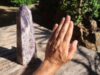 Polished Large Purple Lepidolite Point  x 1 From Madagascar - TopRock