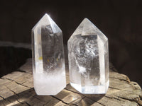 Polished Clear Quartz Points x 24 From Madagascar