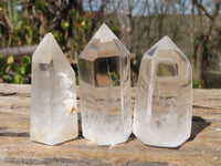 Polished Clear Quartz Points x 24 From Madagascar