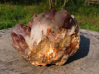 Natural Red Hematite Phantom Quartz Cluster x 1 From Karoi, Zimbabwe - TopRock