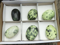 Polished Large Leopard Stone Gallets  x 6 From Zimbabwe - Toprock Gemstones and Minerals 