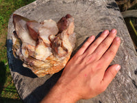 Natural Red Hematite Phantom Quartz Cluster x 1 From Karoi, Zimbabwe - TopRock