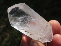 Polished Double Terminated  Optic to Near Optic Quartz Crystals  x 12 From Madagascar - TopRock