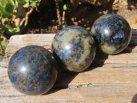 Polished Rare Iolite Spheres x 3 From Ambatofinandrahana, Madagascar