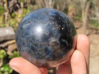 Polished Rare Iolite Spheres x 3 From Ambatofinandrahana, Madagascar