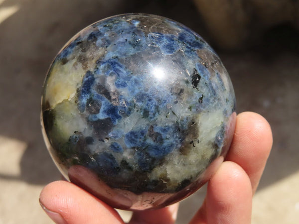 Polished Rare Iolite Spheres x 3 From Ambatofinandrahana, Madagascar