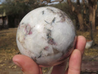 Polished Pink Tourmaline Rubellite Spheres  x 2 From Ambatondrazaka, Madagascar - TopRock