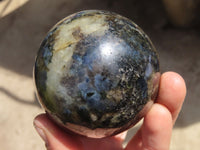 Polished Rare Iolite Spheres x 3 From Ambatofinandrahana, Madagascar