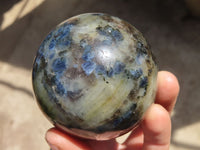 Polished Rare Iolite Spheres x 3 From Ambatofinandrahana, Madagascar