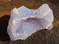 Natural Blue Lace Agate Geode Specimens  x 12 From Nsanje, Malawi