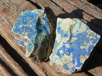 Natural Azurite & Malachite On Dolomite Specimens  x 12 From Kaokoveld, Namibia - Toprock Gemstones and Minerals 