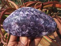 Polished Lepidolite Standing Free Forms x 3 From Zimbabwe - TopRock