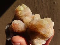 Natural Golden Limonite Spirit Quartz Clusters x 12 From Boekenhouthoek, South Africa