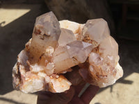 Natural Red Hematoid Quartz Specimens x 2 From Karoi, Zimbabwe