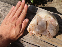 Natural Red Hematoid Quartz Specimens x 2 From Karoi, Zimbabwe