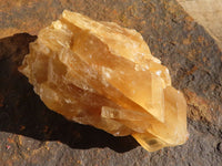 Natural Honey Aragonite Etched & Cobbed Pieces  x 6 From Namibia