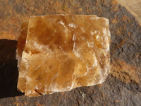 Natural Honey Aragonite Etched & Cobbed Pieces  x 6 From Namibia