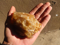 Natural Honey Aragonite Etched & Cobbed Pieces  x 6 From Namibia