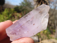 Natural Clear Amethyst & Smokey Brandberg Quartz Crystals x 12 From Brandberg, Namibia