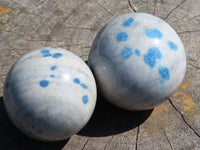 Polished Blue Spotted Spinel Spheres x 6 From Madagascar - TopRock