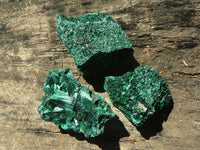 Natural Chatoyant Silky Malachite Specimens  x 12 From Kasompe, Congo - TopRock