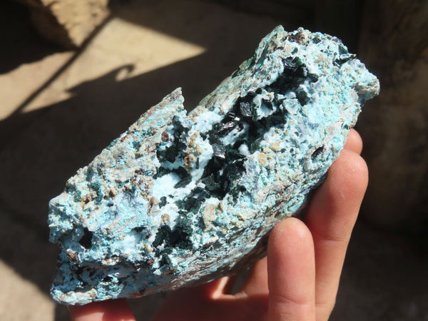 Natural Drusy Chrysocolla Specimen x 1 From Congo