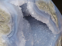 Polished Large Blue Lace Agate Standing Free Form  x 1 From Malawi - TopRock