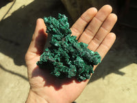 Natural Chatoyant Silky Malachite Specimens  x 3 From Kasompe, Congo