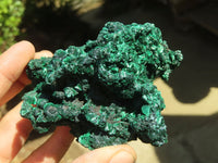 Natural Chatoyant Silky Malachite Specimens  x 3 From Kasompe, Congo