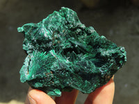 Natural Chatoyant Silky Malachite Specimens  x 3 From Kasompe, Congo