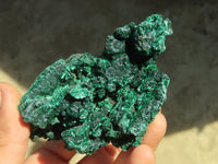 Natural Chatoyant Silky Malachite Specimens  x 3 From Kasompe, Congo