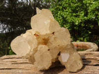 Natural Cascading Clear & White Phantom Smokey Quartz Specimens  x 3 From Luena, Congo - Toprock Gemstones and Minerals 