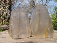 Polished Girasol Pearl Quartz Points x 3 From Ambatondrazaka, Madagascar