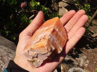 Natural New Sunset Orange Calcite Specimens  x 12 From Spitzkop, Namibia