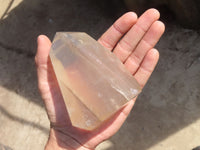 Polished Girasol Pearl Quartz Points x 3 From Ambatondrazaka, Madagascar