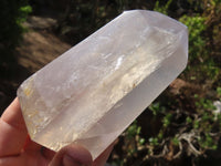 Polished Girasol Pearl Quartz Points x 3 From Ambatondrazaka, Madagascar