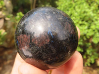 Polished Rare Iolite / Water Sapphire Spheres  x 12 From Madagascar - Toprock Gemstones and Minerals 